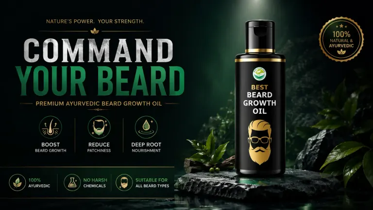 Premium Ayurvedic Beard Growth Oil for Stronger, Fuller Beard