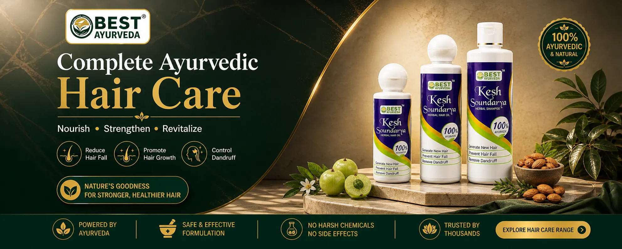 Premium Ayurvedic Hair Care Solutions by Best Ayurveda