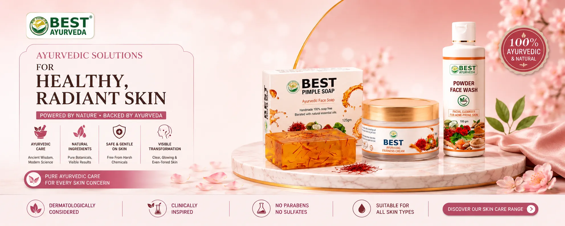 Best Ayurveda Skincare for Radiant & Glowing Skin | Natural Acne & Clear Skin Solutions
