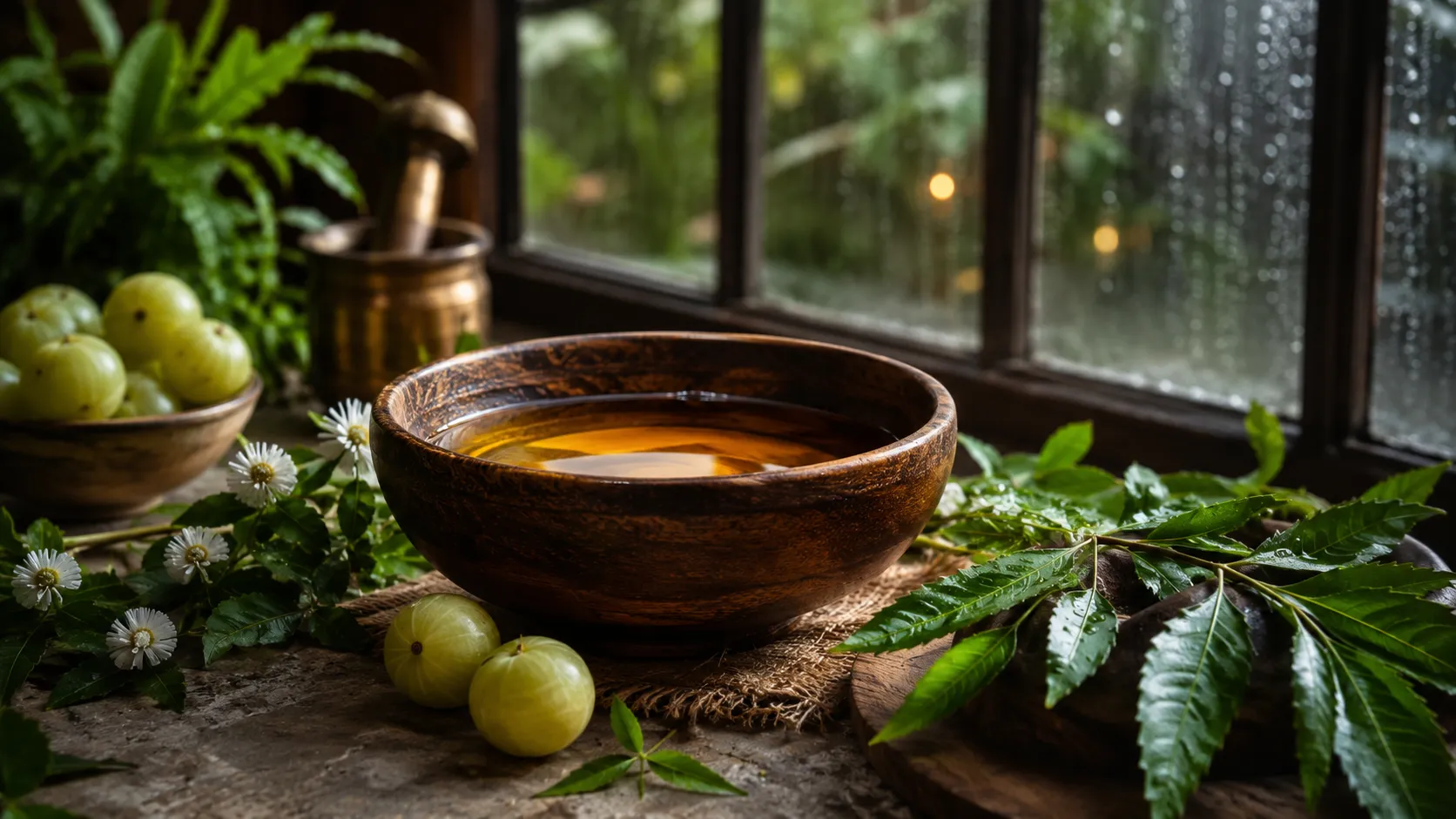 Stop Monsoon Hair Fall: The Ultimate Ayurvedic Defense Guide