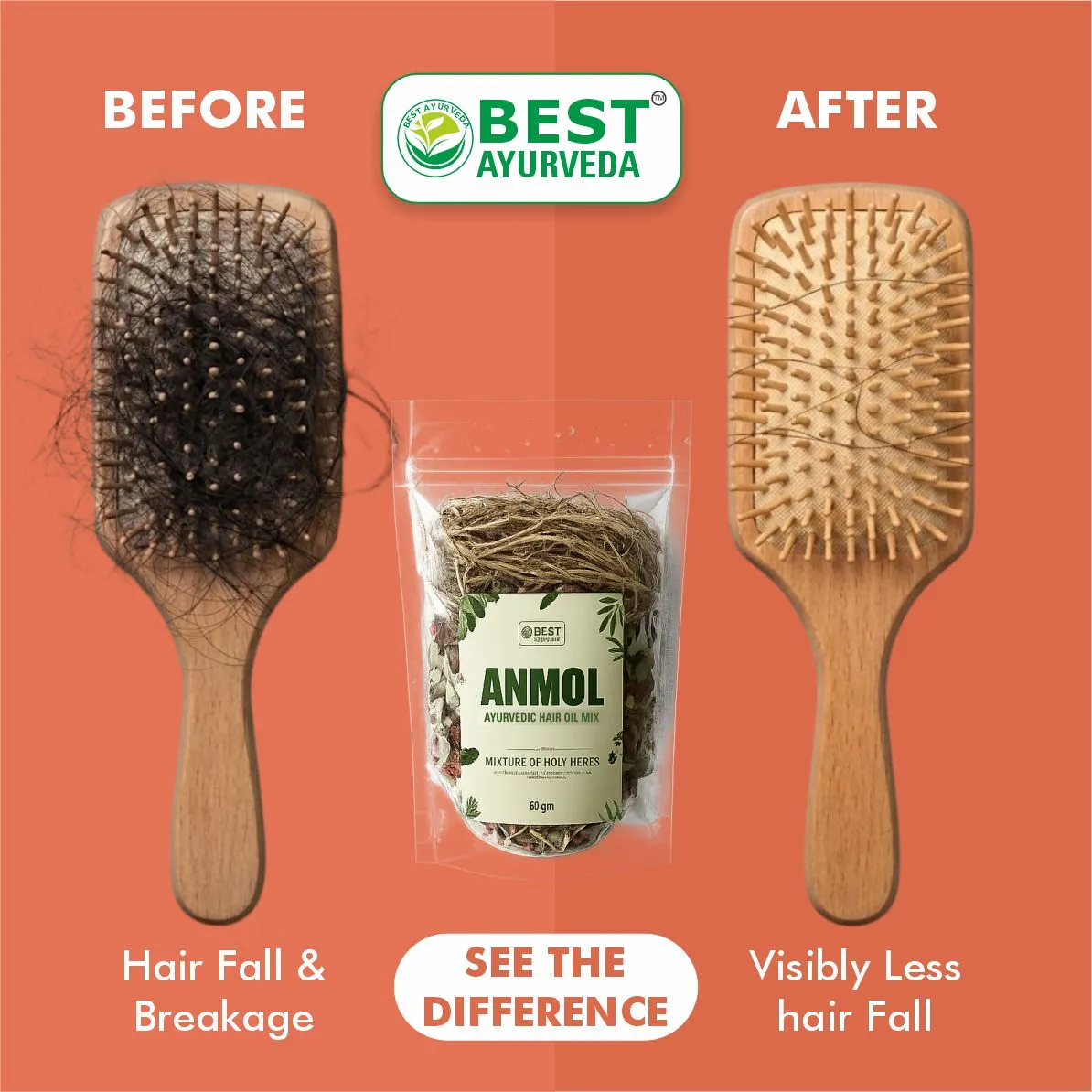 Anmol Herbal Hair Oil Mix thumbnail 3 - Best Ayurveda