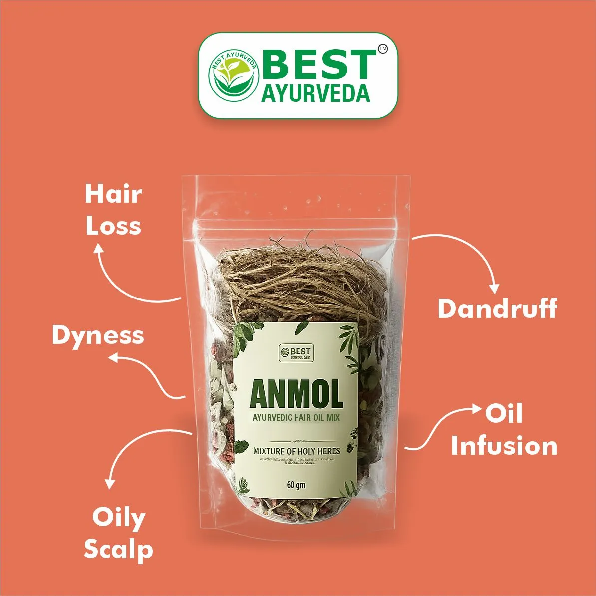 Anmol Herbal Hair Oil Mix thumbnail 4 - Best Ayurveda