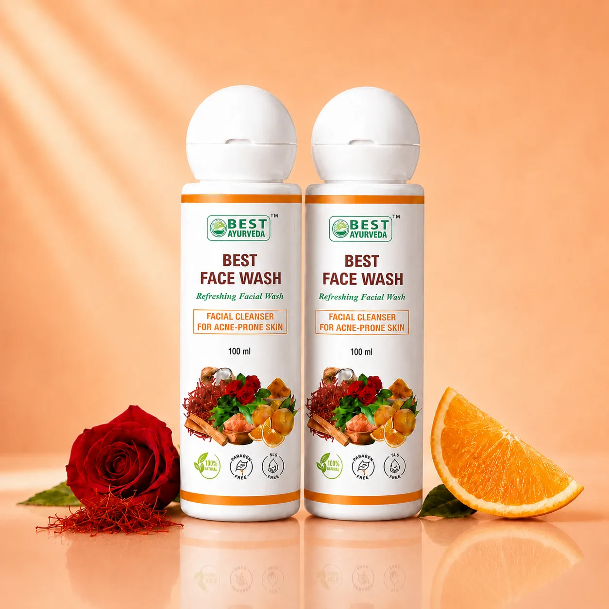 Best Face Wash - 100ml | Pack Of 2 - Authentic Ayurvedic Wellness - Best Ayurveda