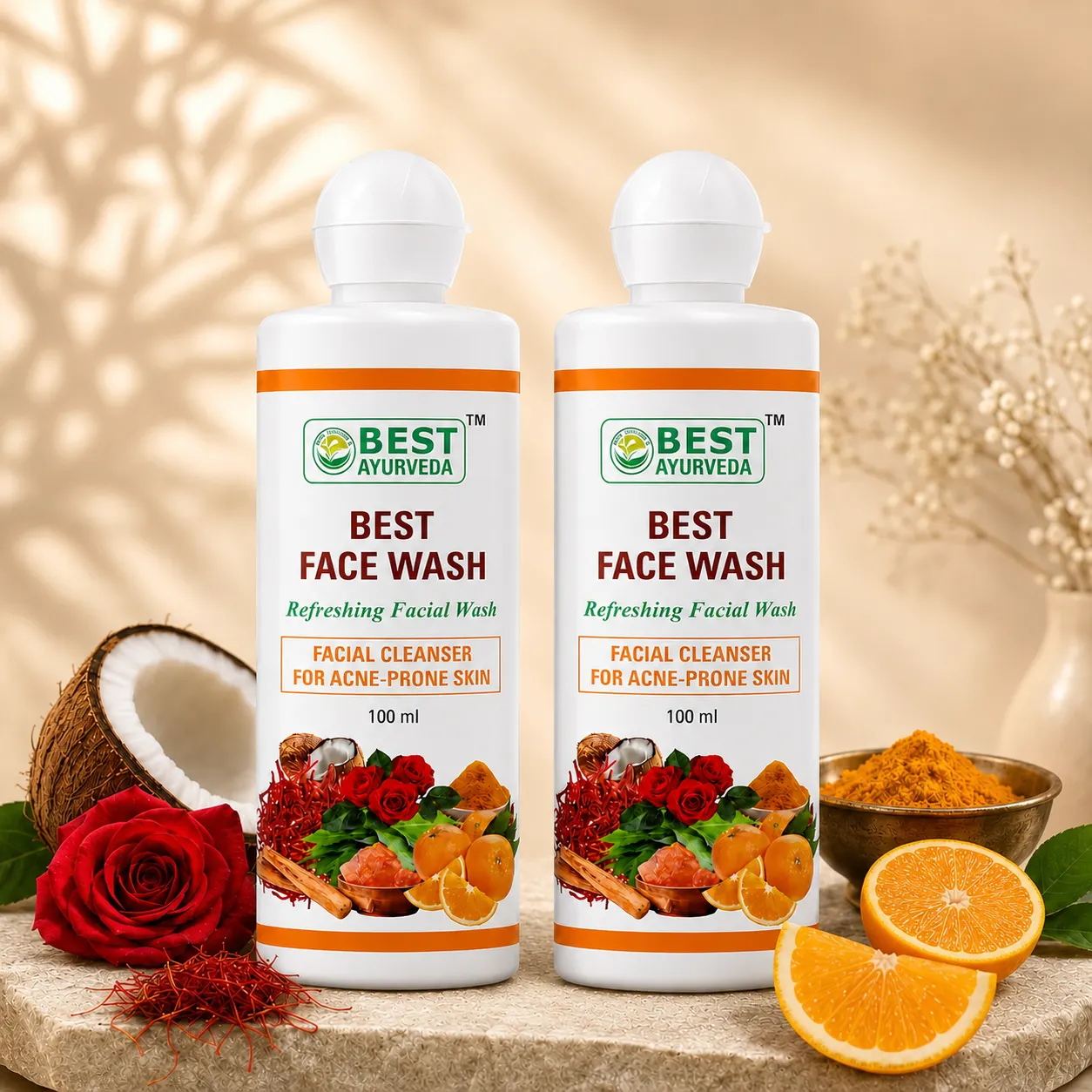 Best Face Wash - 100ml | Pack Of 2 - Official Best Ayurveda Product