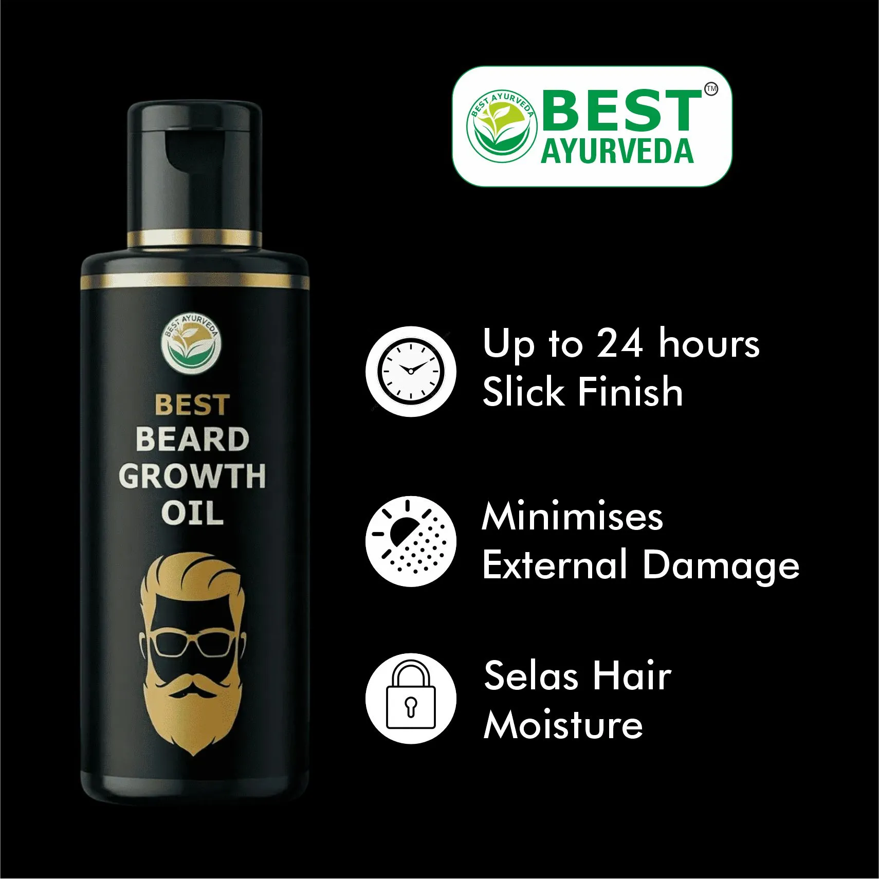 Best Beard Growth Oil - 100ml thumbnail 5 - Best Ayurveda