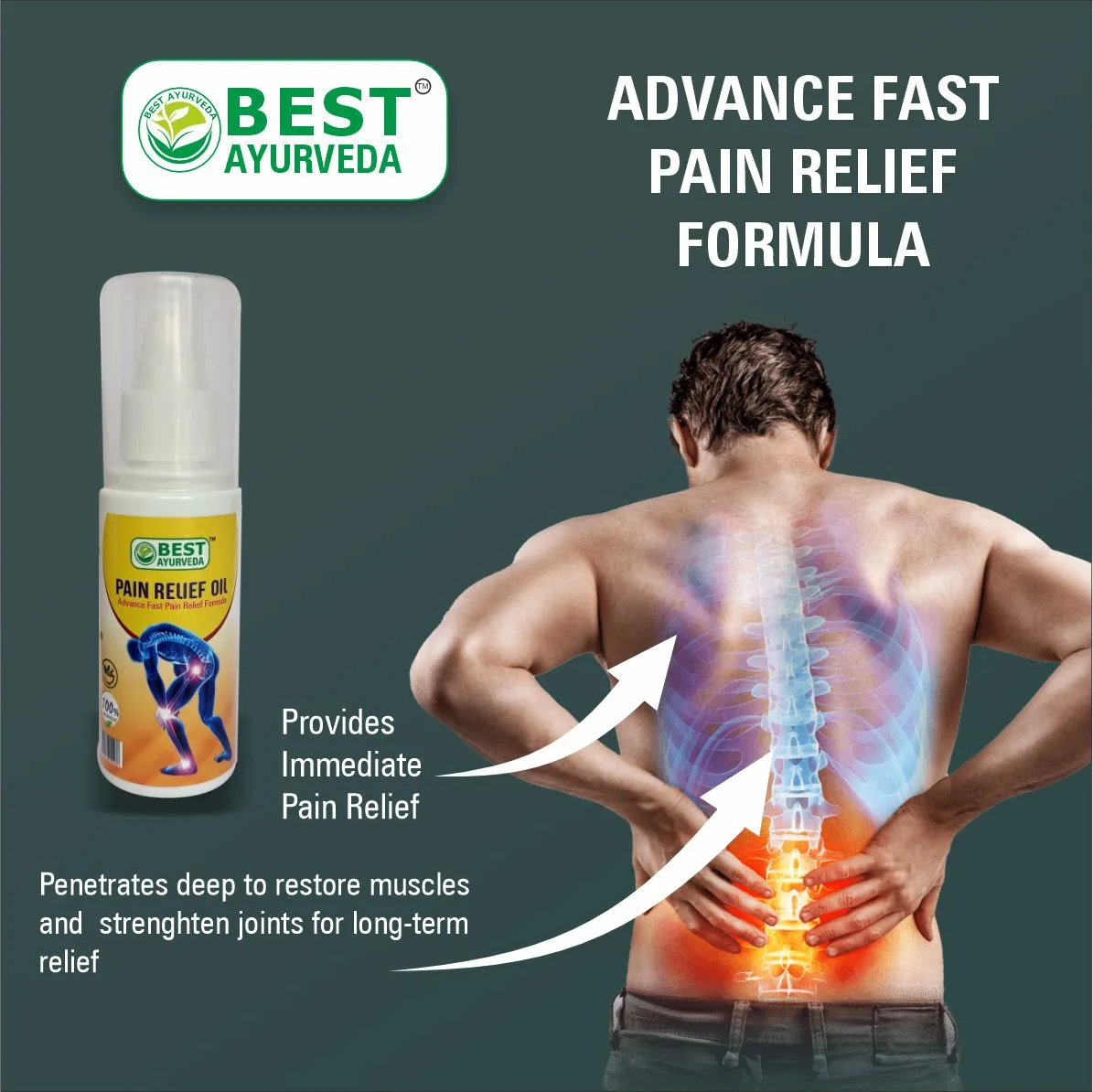 Best Pain Relief Oil - 100ml thumbnail 2 - Best Ayurveda