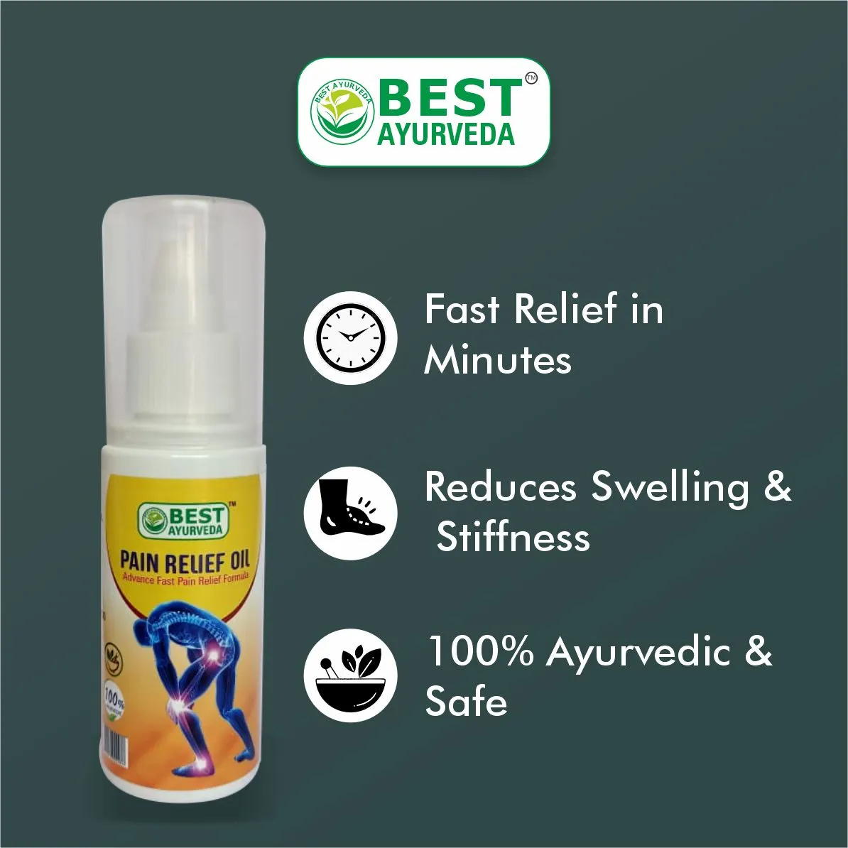 Best Pain Relief Oil - 100ml thumbnail 6 - Best Ayurveda
