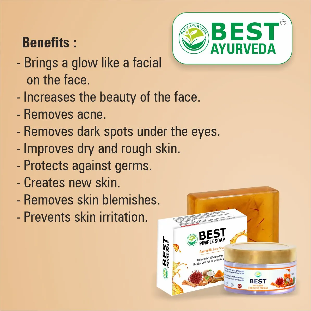 Best Pimple Soap & Fairness Cream thumbnail 3 - Best Ayurveda