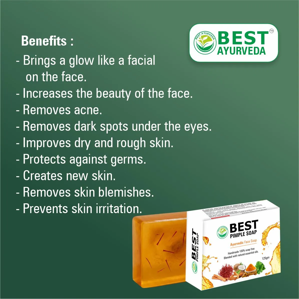 Best Pimple Soap - Pack Of 2 thumbnail 3 - Best Ayurveda