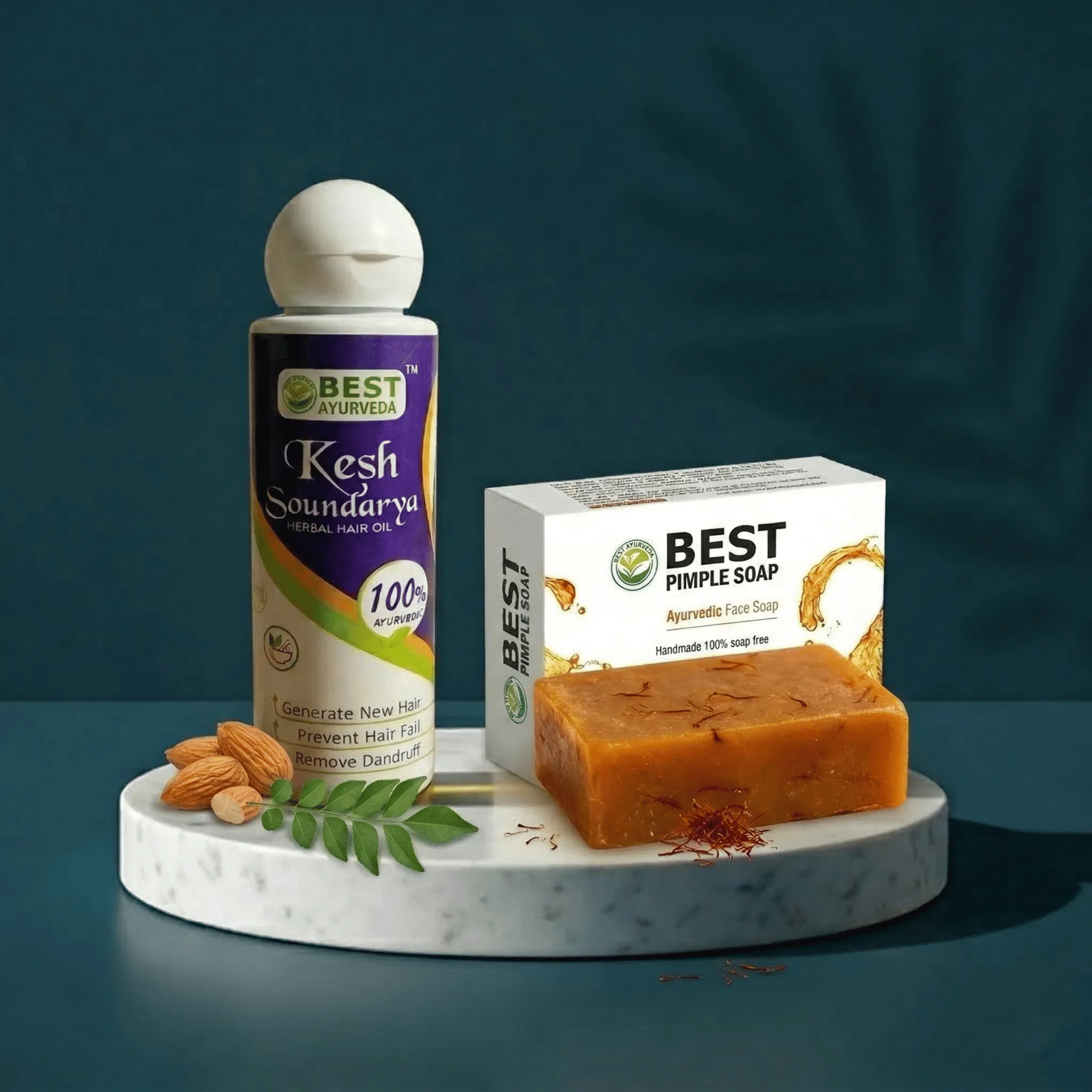 Best Pimple Soap & Keshsoundarya Herbal Hair Oil - Official Best Ayurveda Product