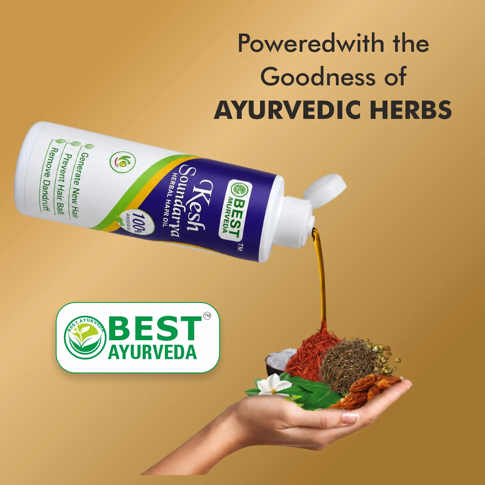 Keshsoundarya Herbal Hair Oil - Pack Of 2 thumbnail 2 - Best Ayurveda