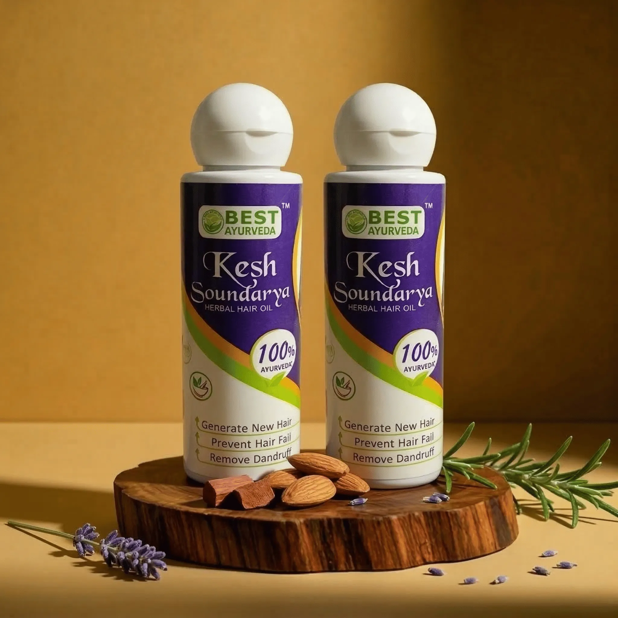 Keshsoundarya Herbal Hair Oil - Pack Of 2 - Authentic Ayurvedic Wellness - Best Ayurveda