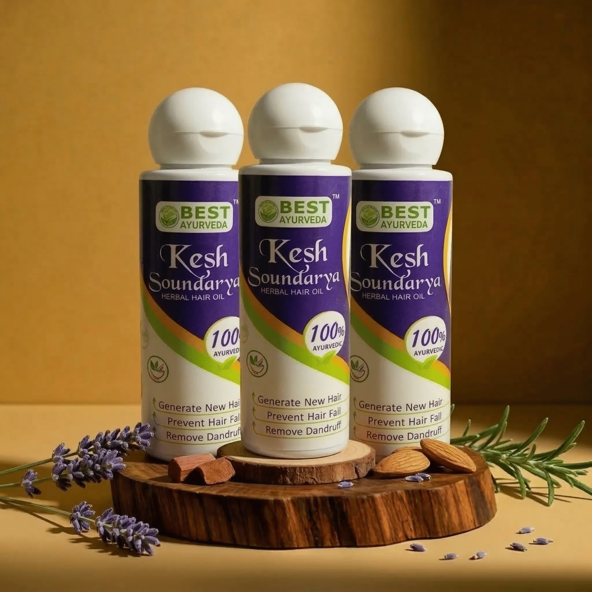 Keshsoundarya Herbal Hair Oil - Pack Of 3 - Official Best Ayurveda Product