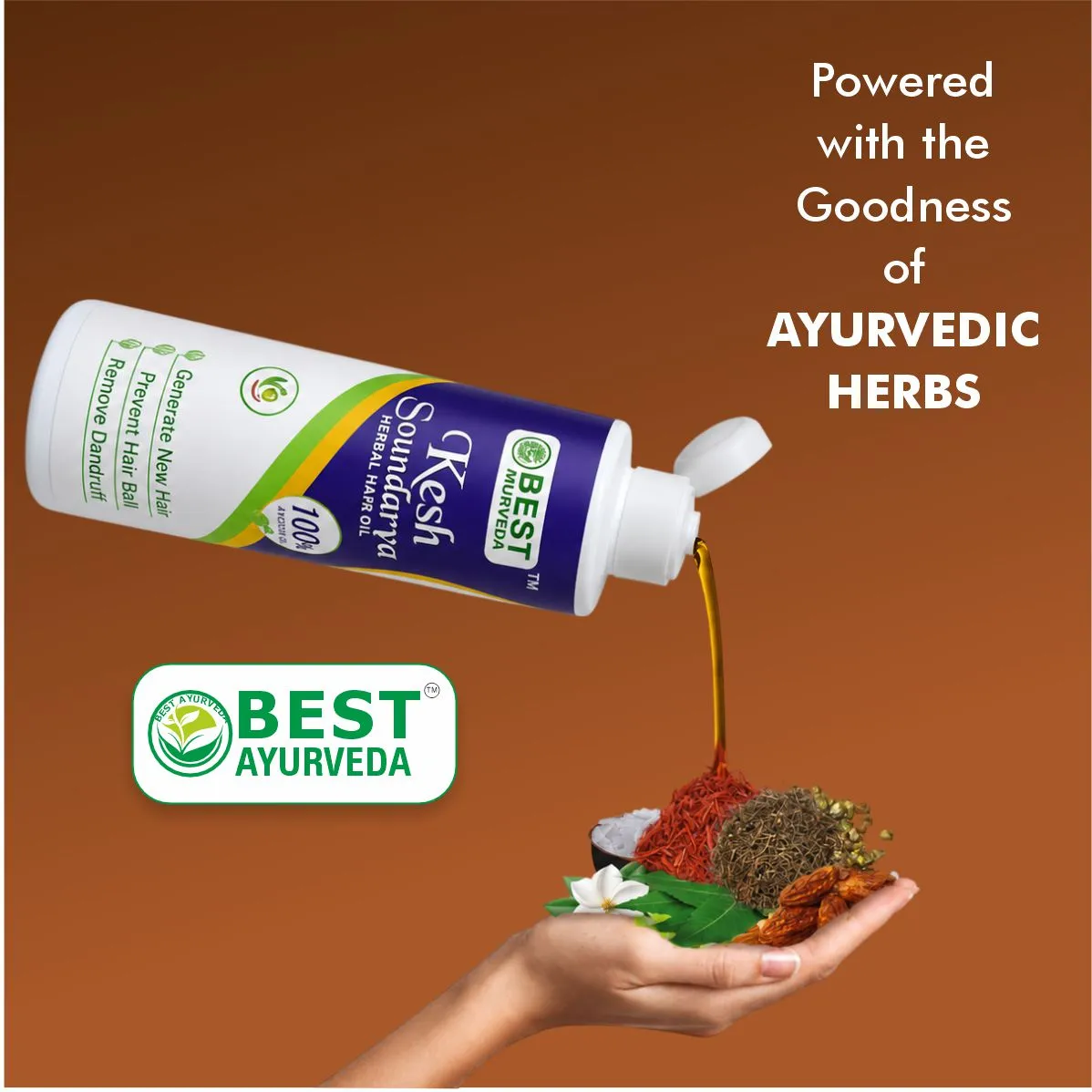 Keshsoundarya Herbal Hair Oil - 250ml thumbnail 4 - Best Ayurveda