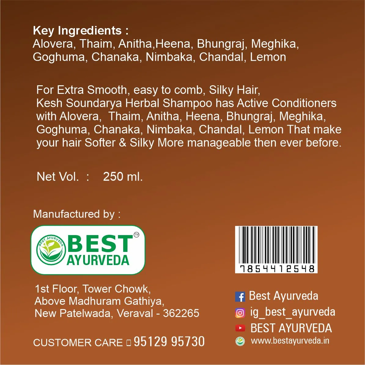Keshsoundarya Herbal Hair Oil - 250ml thumbnail 6 - Best Ayurveda